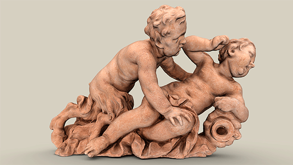 Satyr mit Nymphe